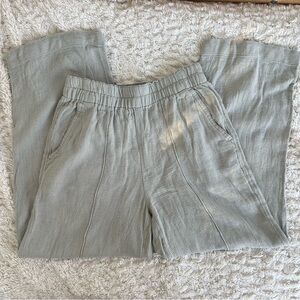 Madewell Textured Gray linen blend Pants